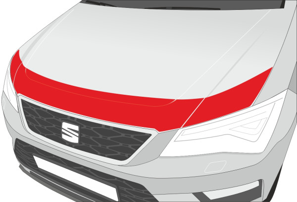 Streifen Motorhaube, transparent für Seat Ateca 5-türer (ab 08/20) Typ 5FP 1.Facelift